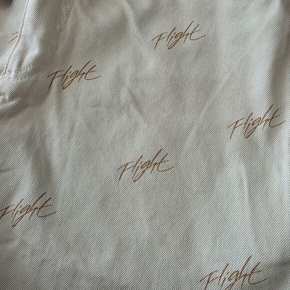 Nike Air Jordan MVP Flight Denim Jean Shorts White Beige Women's Large L AOP New - Picture 5 of 14